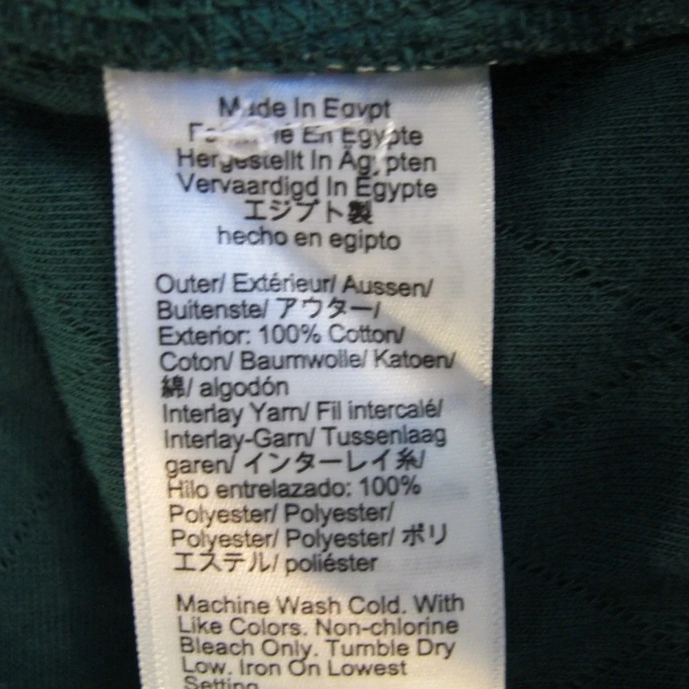 J. Crew Quilted Half Zip Pullover Men's Medium Navy Blue Green‎ Preppy